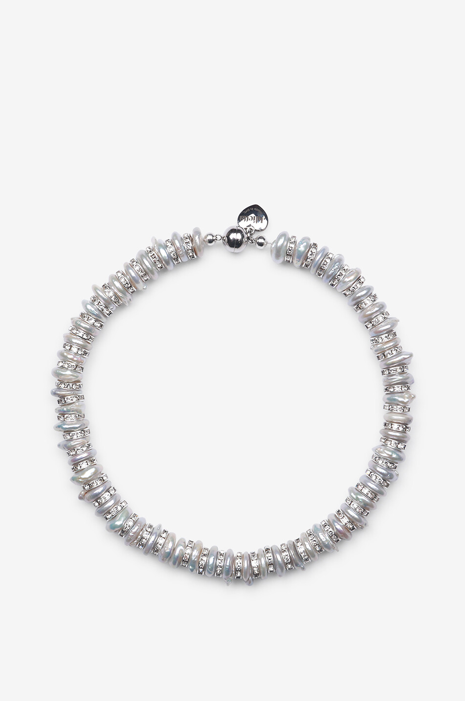 JULIETTA Cleo freshwater pearl choker necklace Women GREY 1