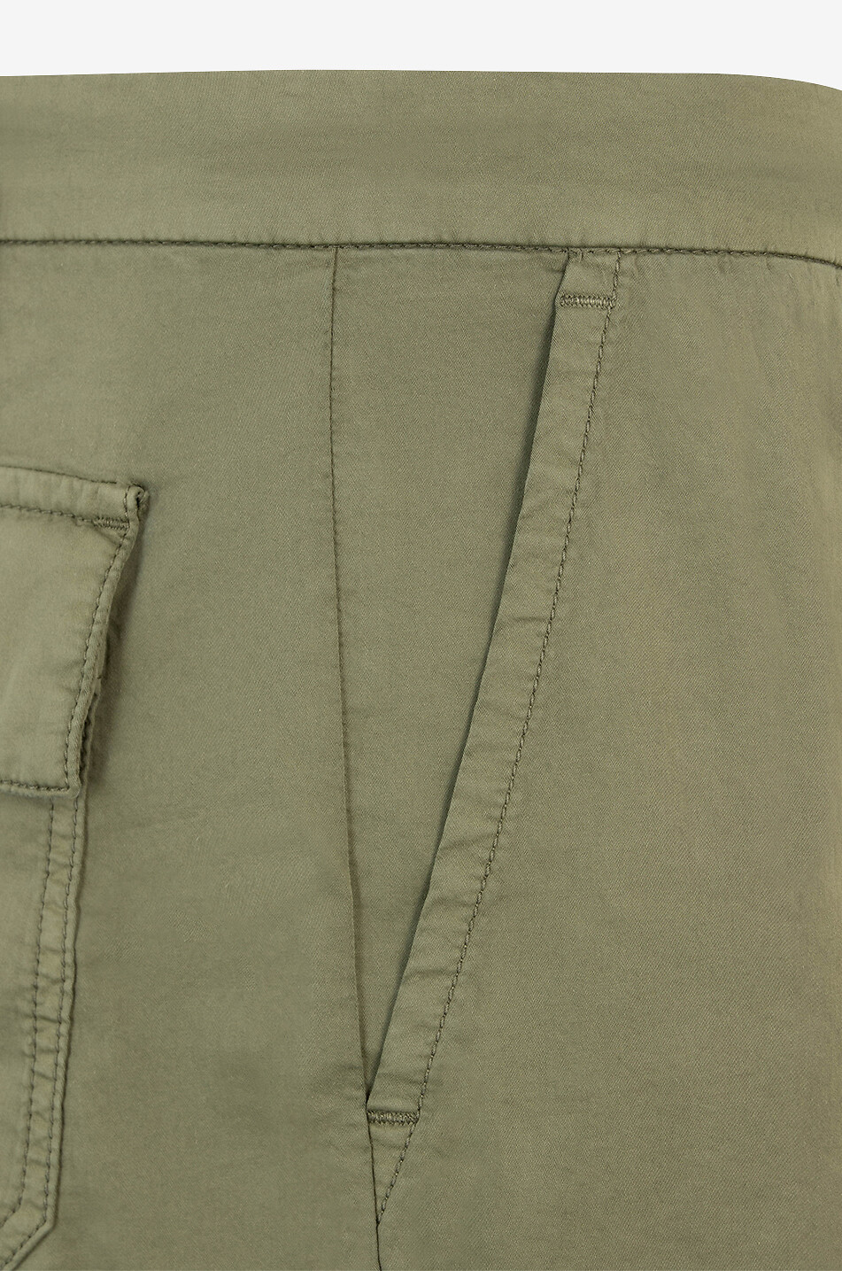 MARCO PESCAROLO Baia cotton and silk casual trousers Men MEDIUM GREEN 3