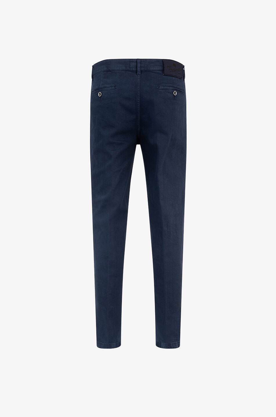 MARCO PESCAROLO Scott cotton slim fit trousers with waistband tucks Men MEDIUM BLUE 2
