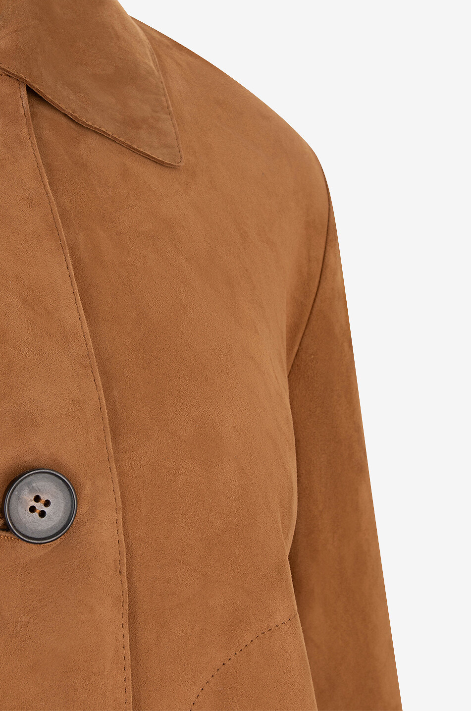 ARMA Emy boxy suede shirt jacket Women LIGHT BROWN 3