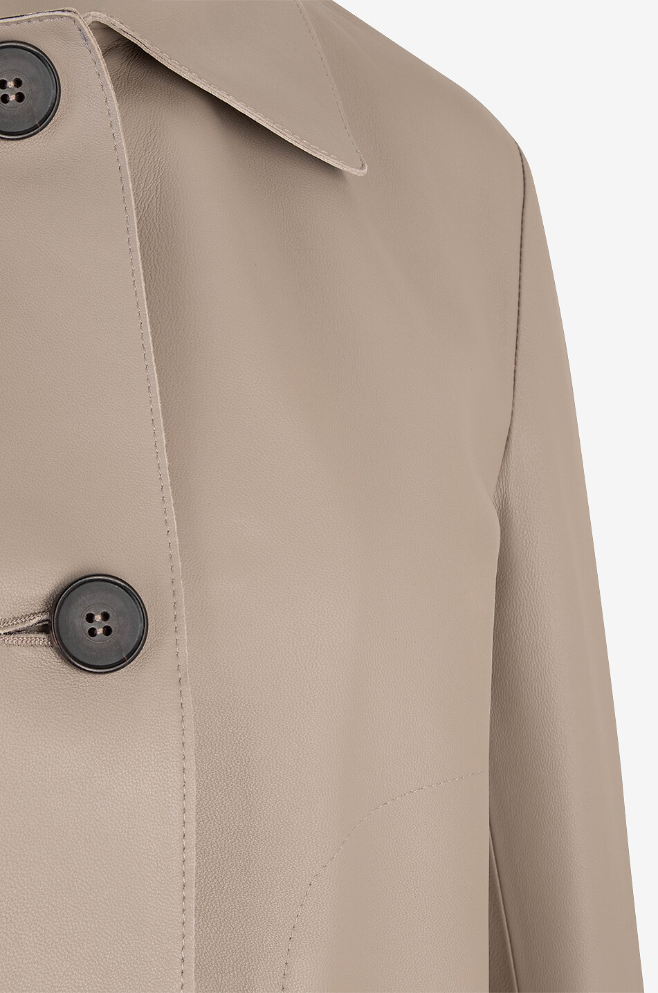 ARMA Veste en cuir d'agneau Emy Lamb Butter Femme GRIS CLAIR 3