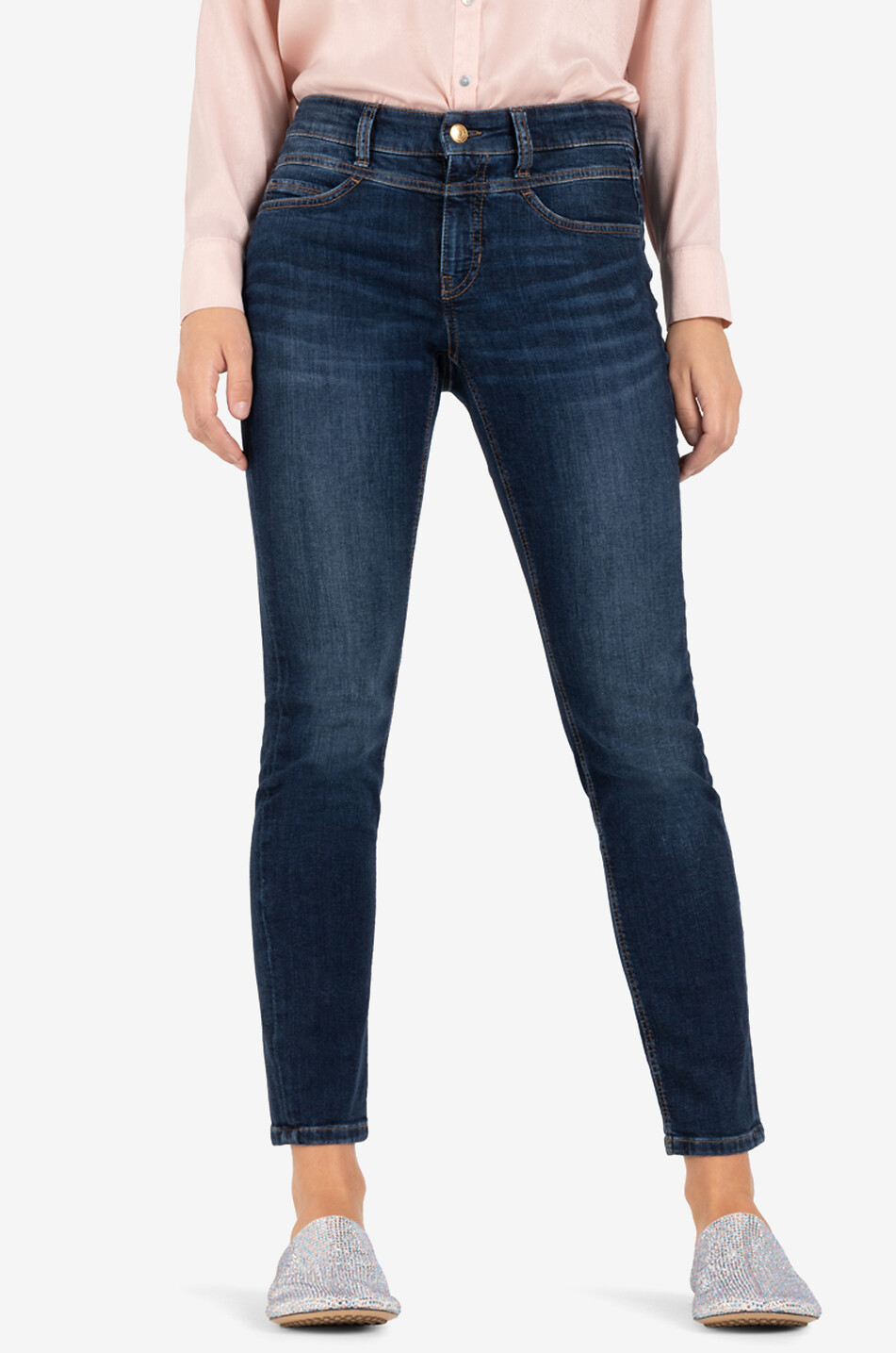 CAMBIO Slim Jeans aus Baumwolle Posh Damen BLAU 3