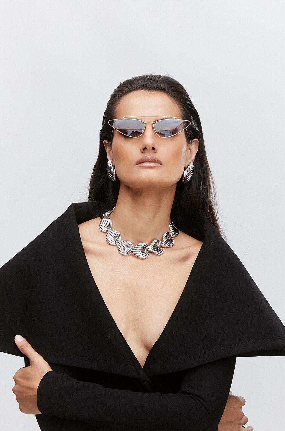 Collier ras du cou argenté Julietta x Cassetto JC2