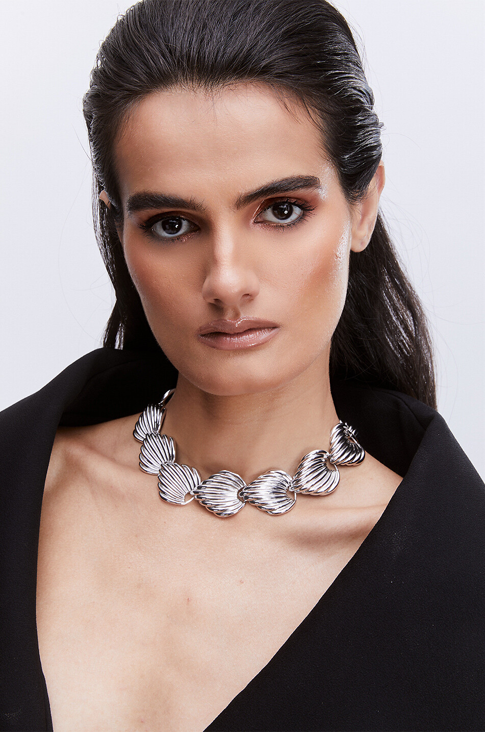 Collier ras du cou argenté Julietta x Cassetto JC2