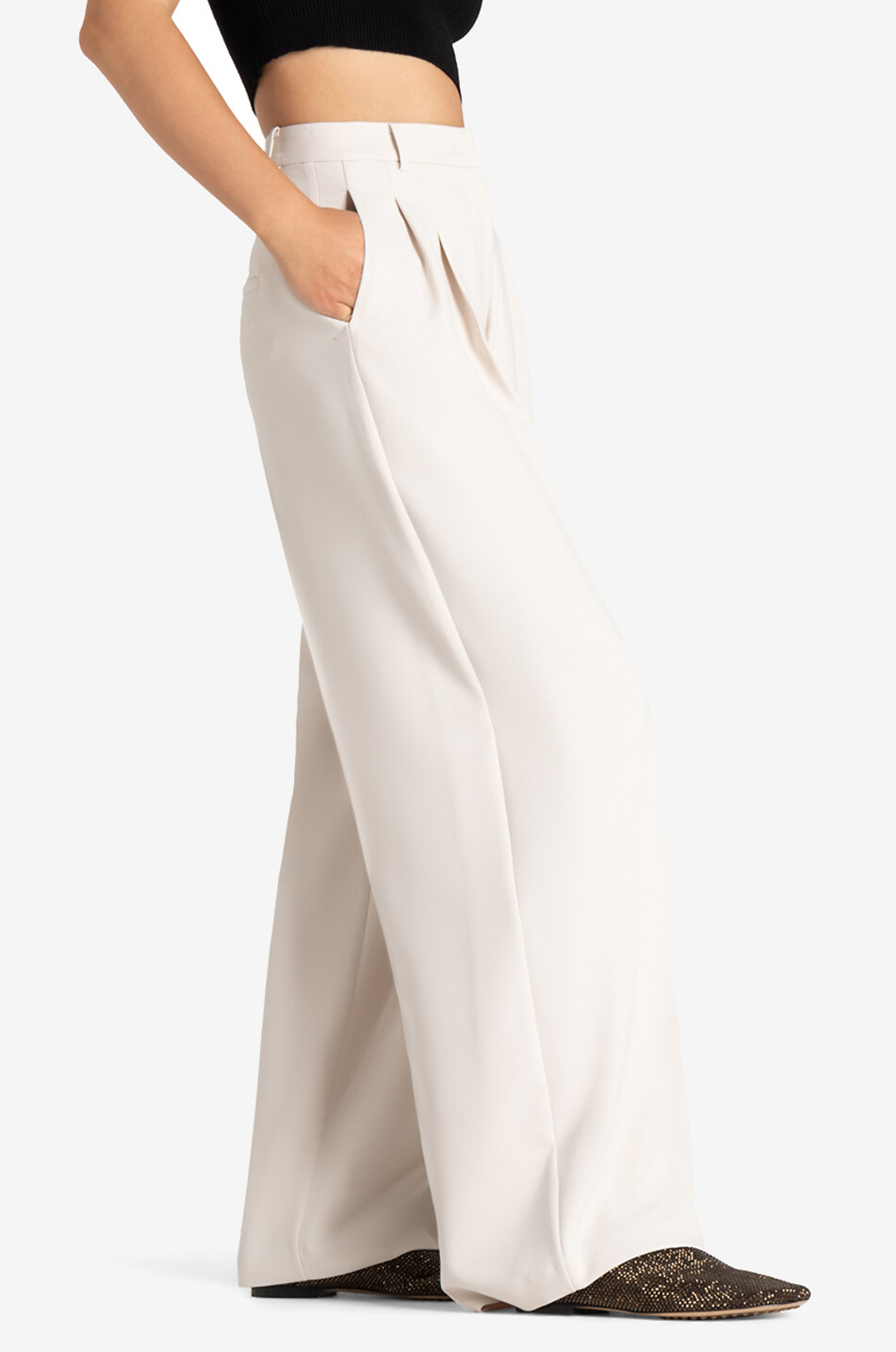 CAMBIO Hose mit weitem Bein Anny Damen CREMEFARBEN 5