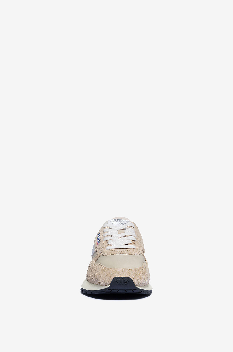 AUTRY Niedrige Materialmix-Schnürsneakers Reelwind Damen HELLBRAUN 2