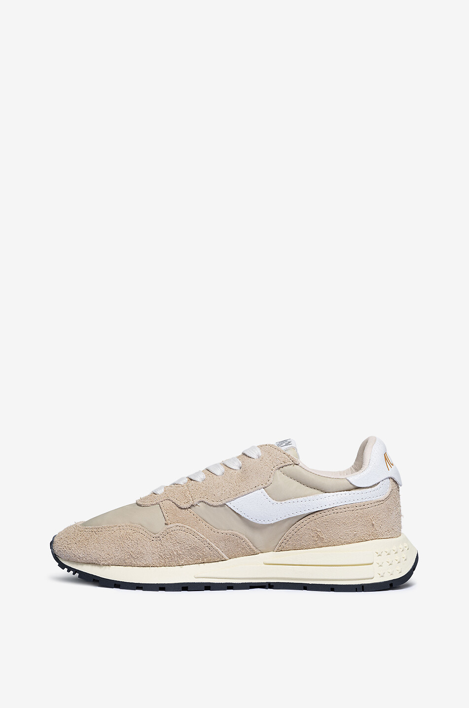 AUTRY Niedrige Materialmix-Schnürsneakers Reelwind Damen HELLBRAUN 3