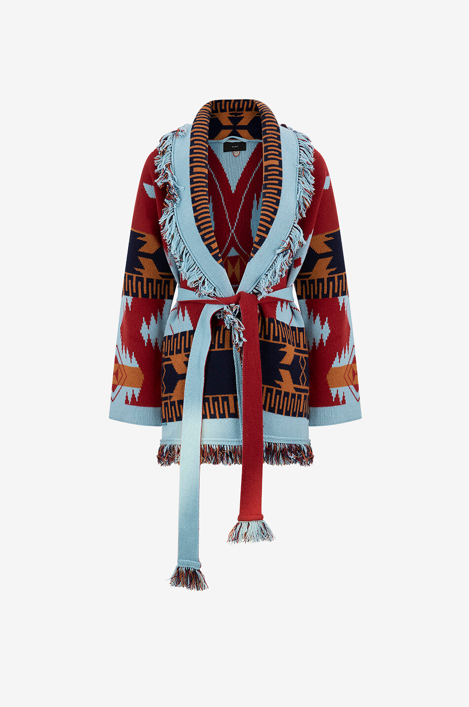 ALANUI Icon jacquard cashmere cardigan Women LIGHT BLUE 1