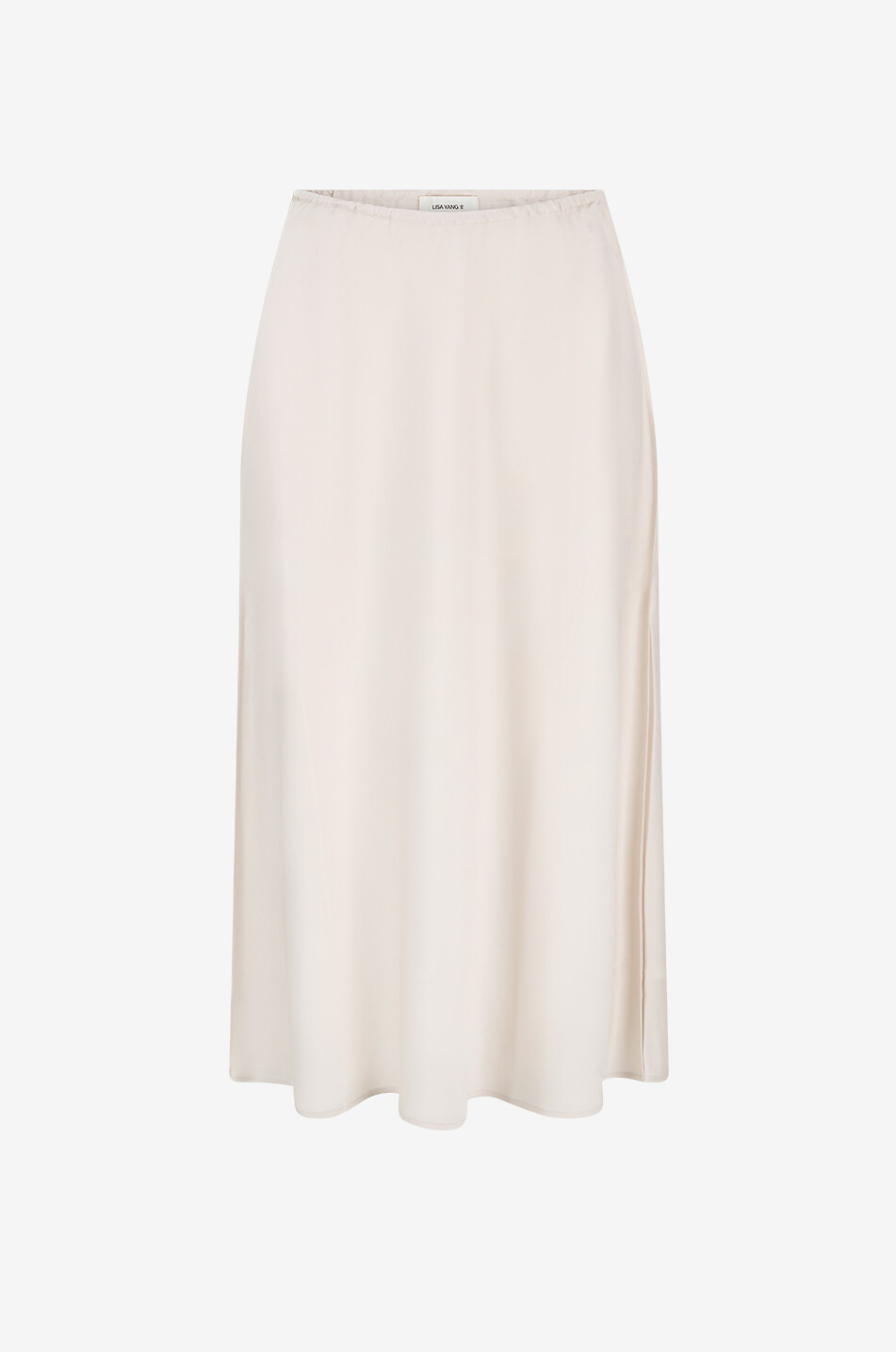 Jupe midi en soie