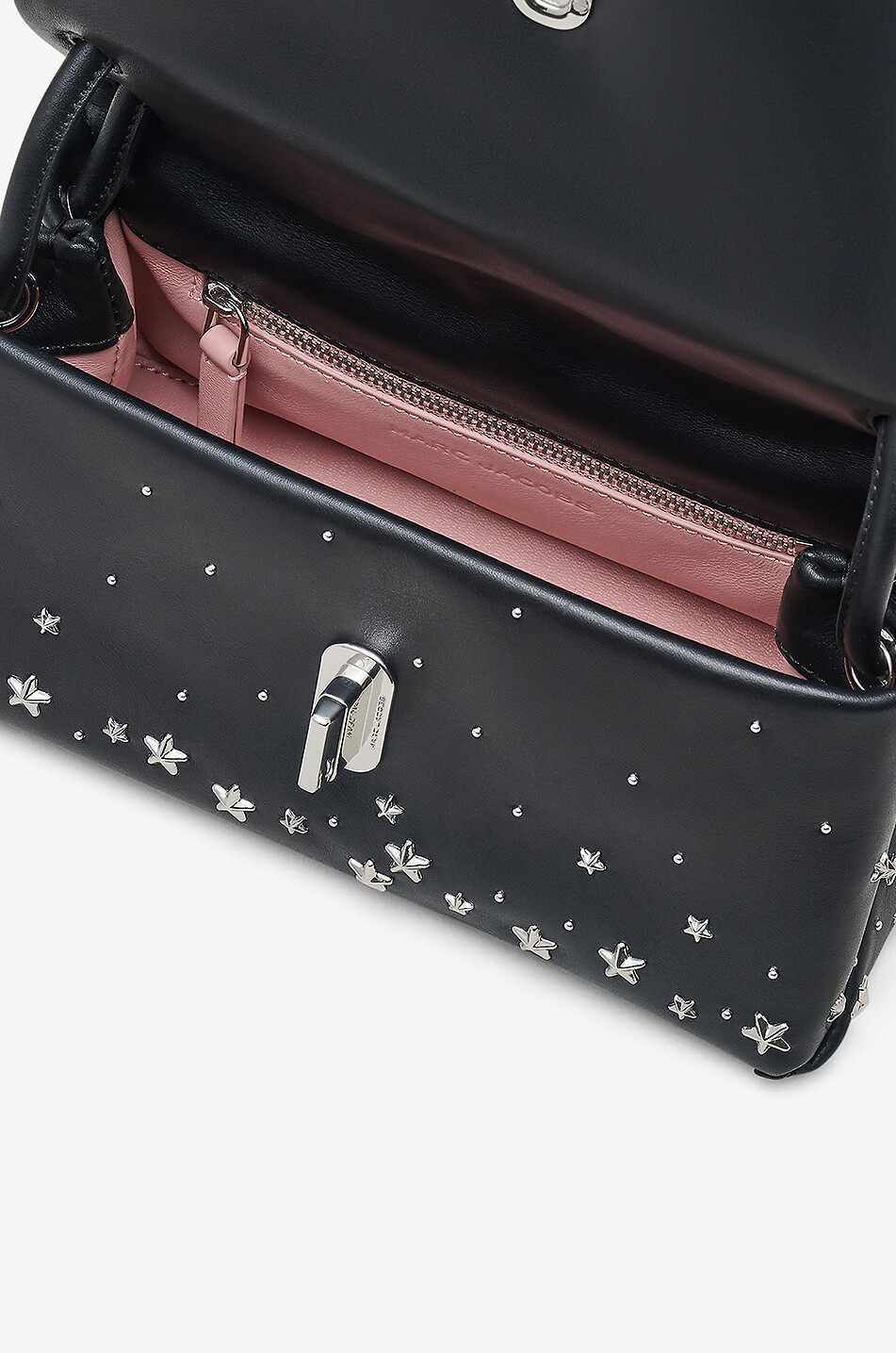 MARC JACOBS Sac à main en cuir orné étoiles The Mini Dual Femme NOIR 5