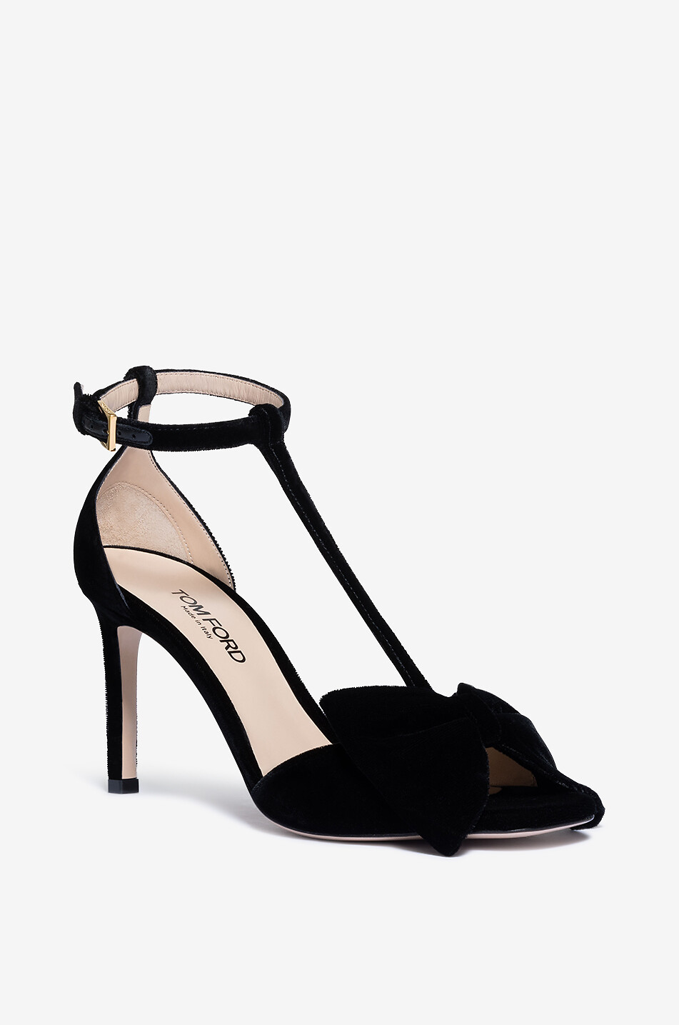 TOM FORD Absatzsandalen aus Samt Brigitte 85 Damen SCHWARZ 1