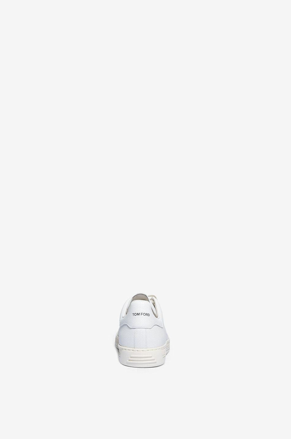 TOM FORD Warwick grained leather low-top lace-up sneakers Men EGGSHELL 4