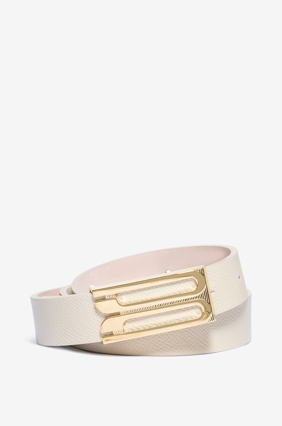 Frame slim grained leather belt - 23 mm