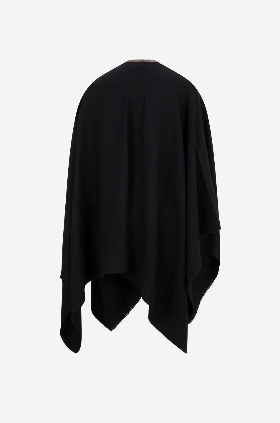 FABIANA FILIPPI Feinstrick-Wollcape mit Diamanté-Details Damen SCHWARZ 2