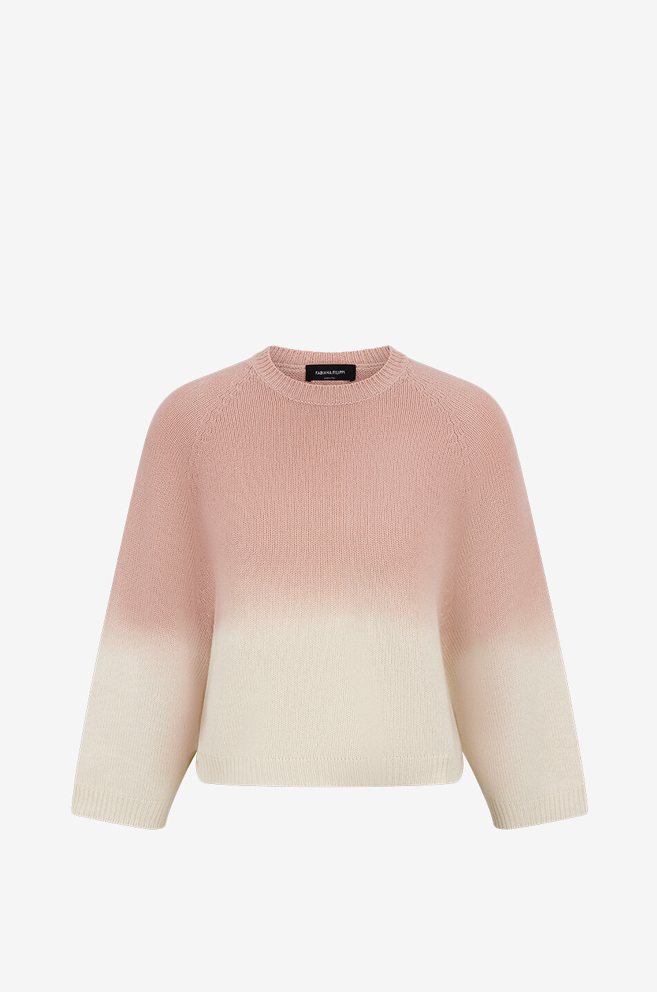 Boxy-Pullover mit Farbverlauf aus Platinum-Faden