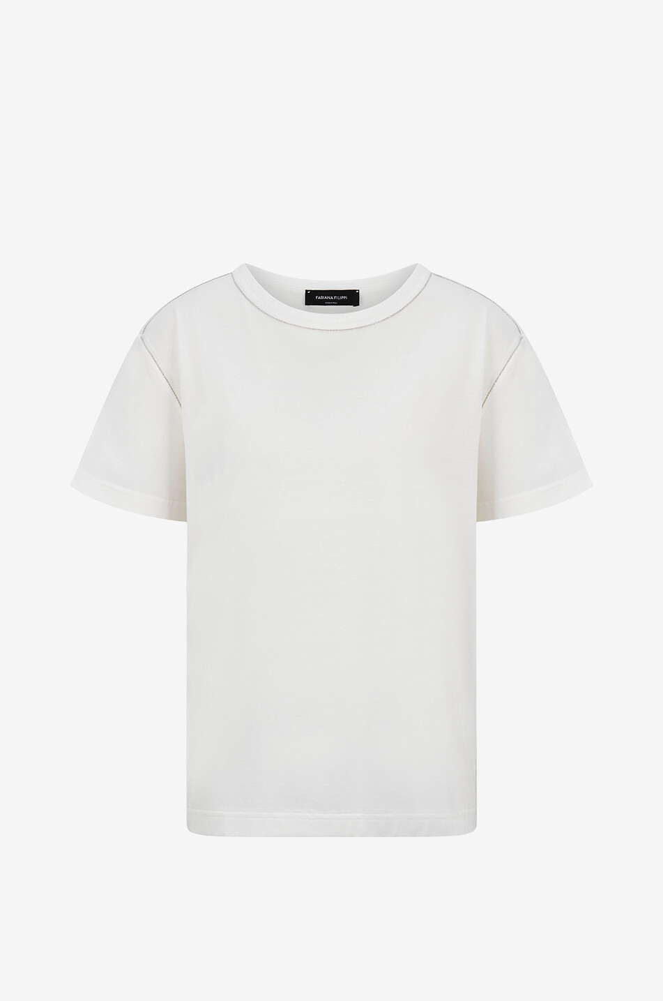 FABIANA FILIPPI 半袖Tシャツ 42 ホワイト T-shirt in jersey, bianco da Donna | Fabiana Filippi®