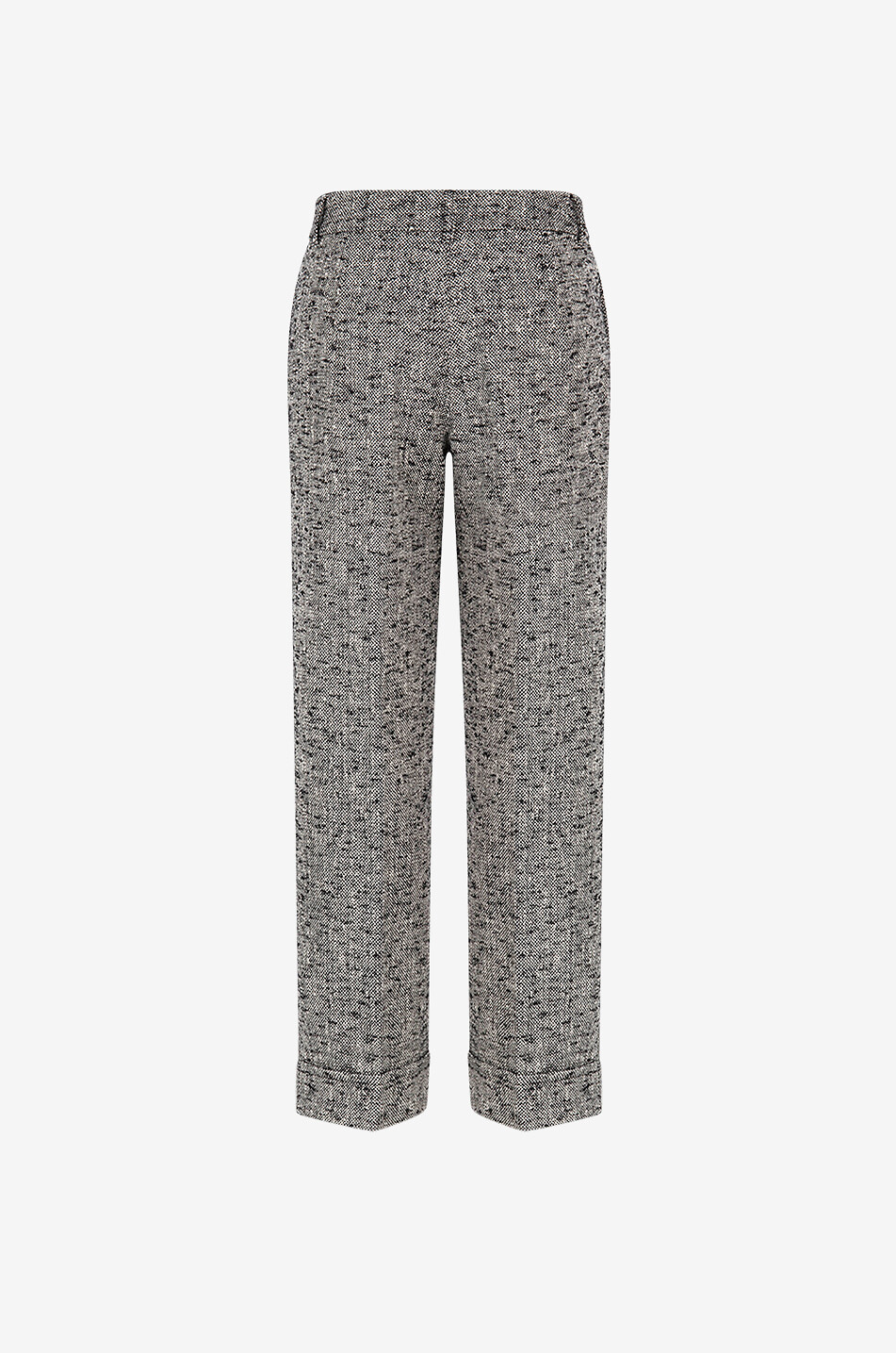 'S MAXMARA Hose mit geradem Bein aus Tweed Felix Damen Hellbeige 2