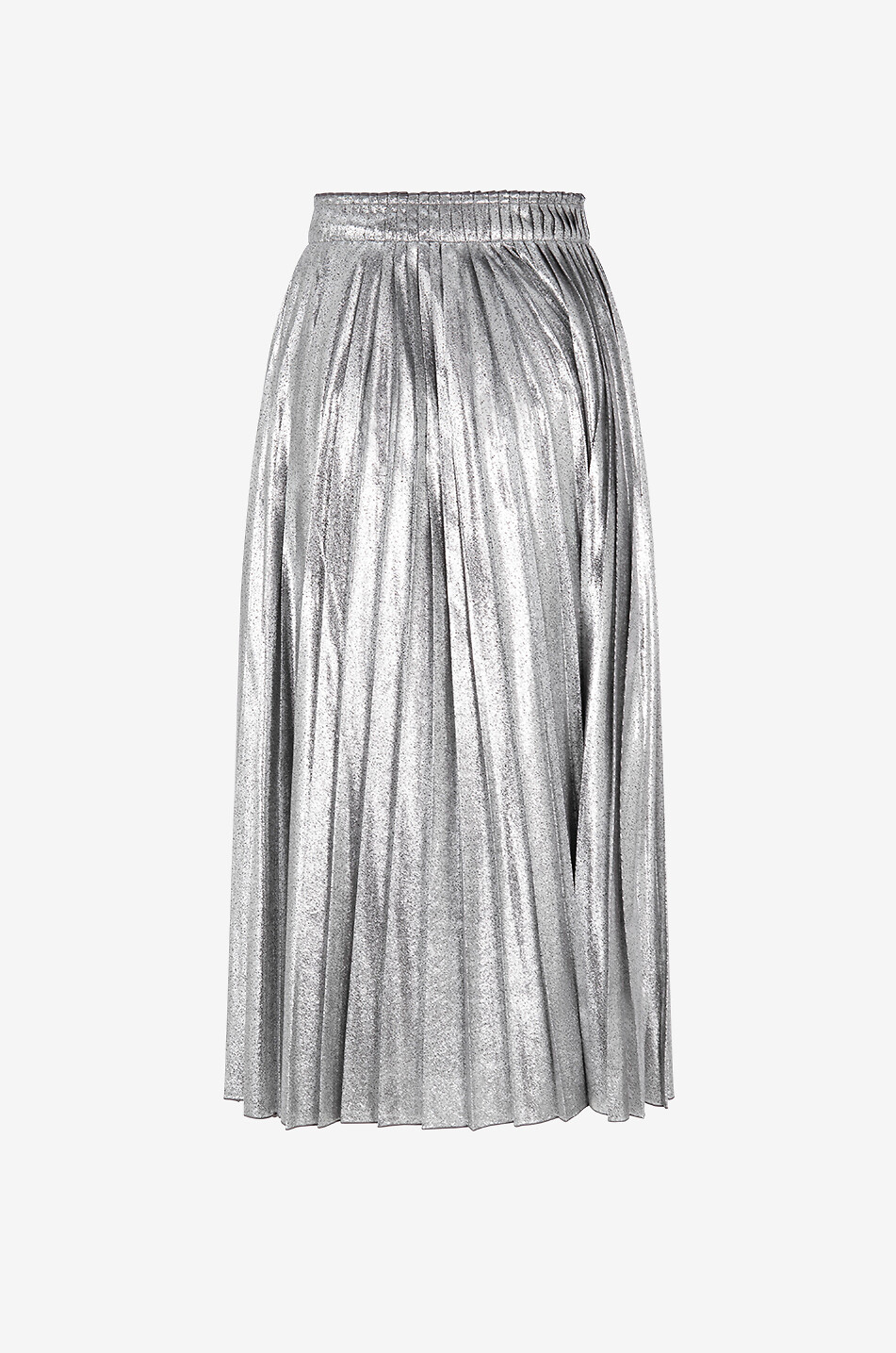 WEEKEND MAX MARA Jupe midi plissée en lurex Gamma Femme ARGENT 2