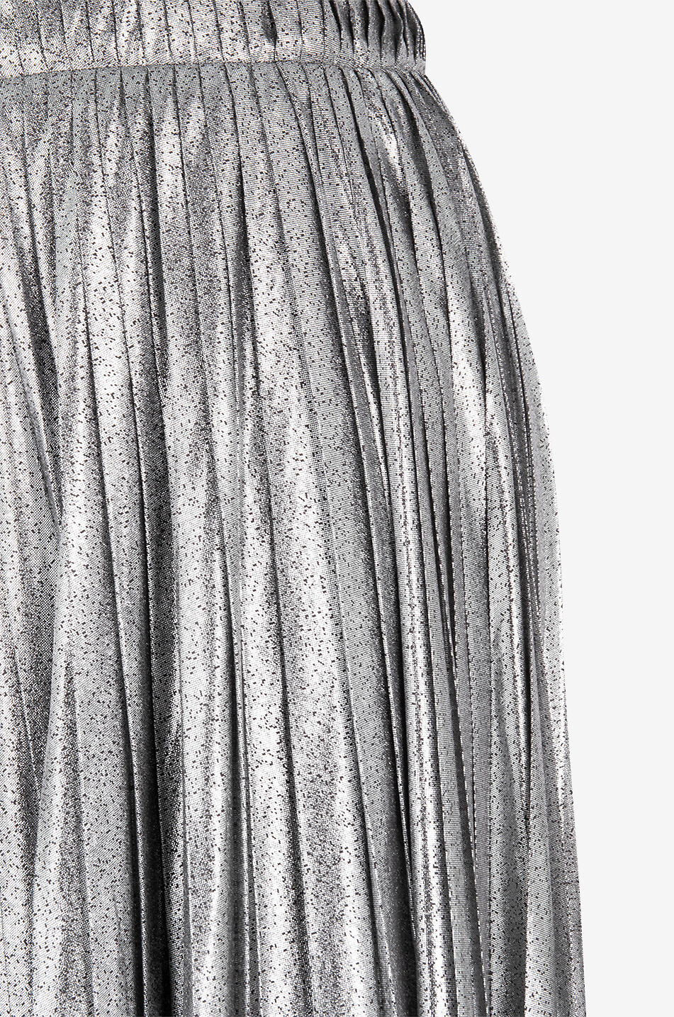 WEEKEND MAX MARA Jupe midi plissée en lurex Gamma Femme ARGENT 3