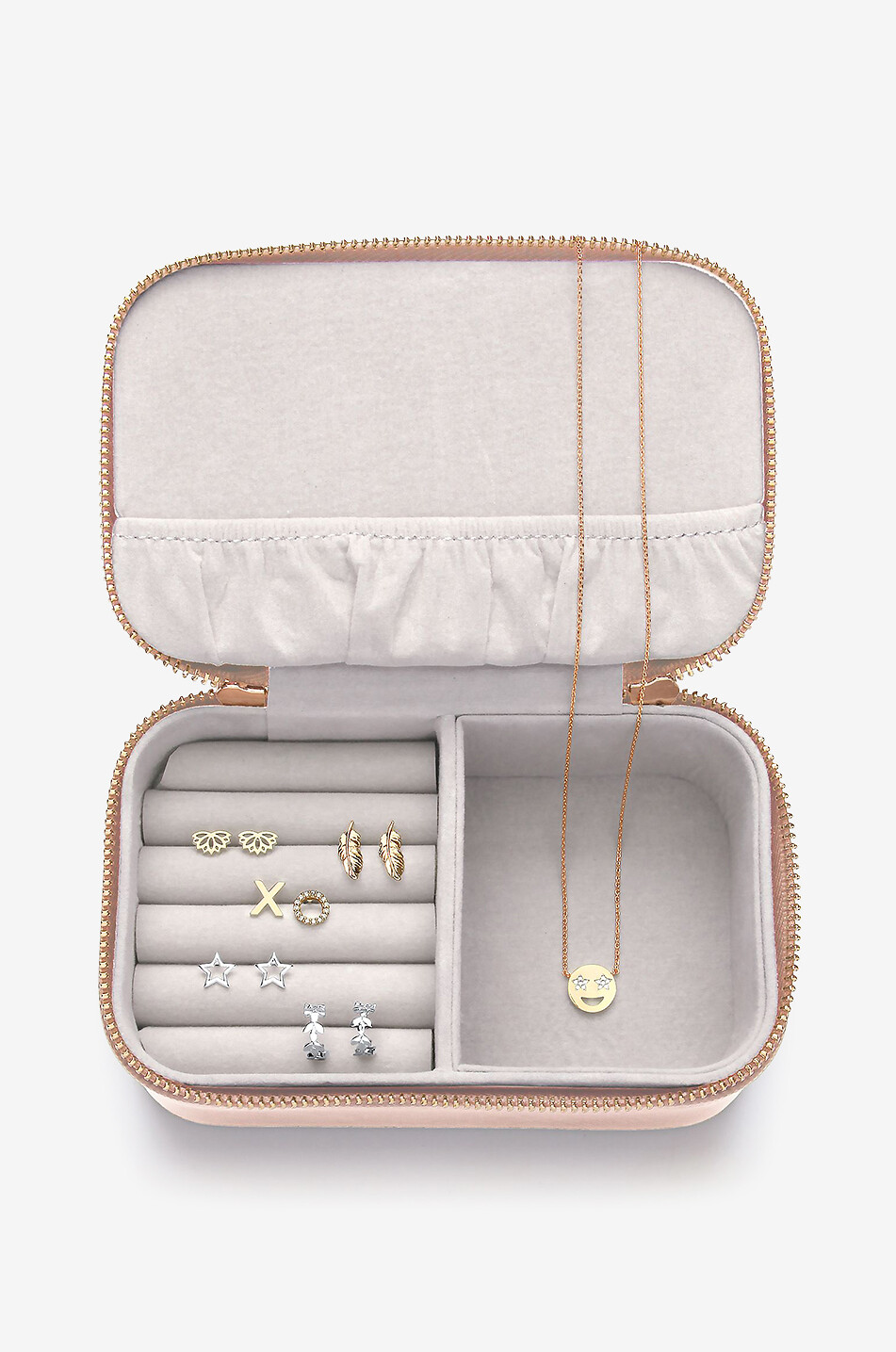 Faux Leather Estella Bartlett Treasure Me Zipped Jewellery Box