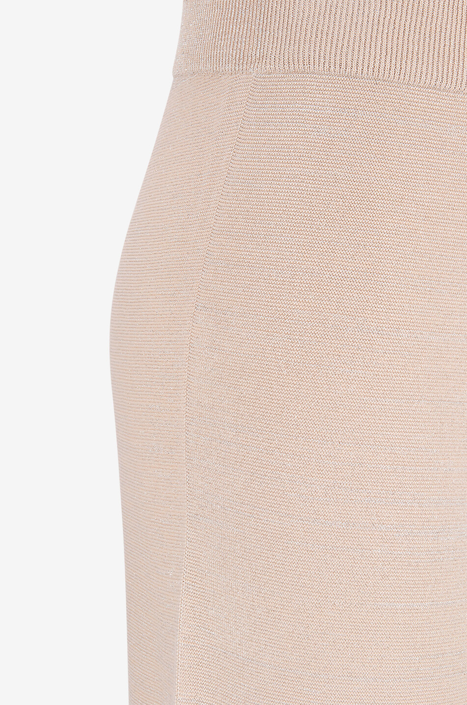 FABIANA FILIPPI High-rise wide-leg Lurex knit trousers Women Light beige 3