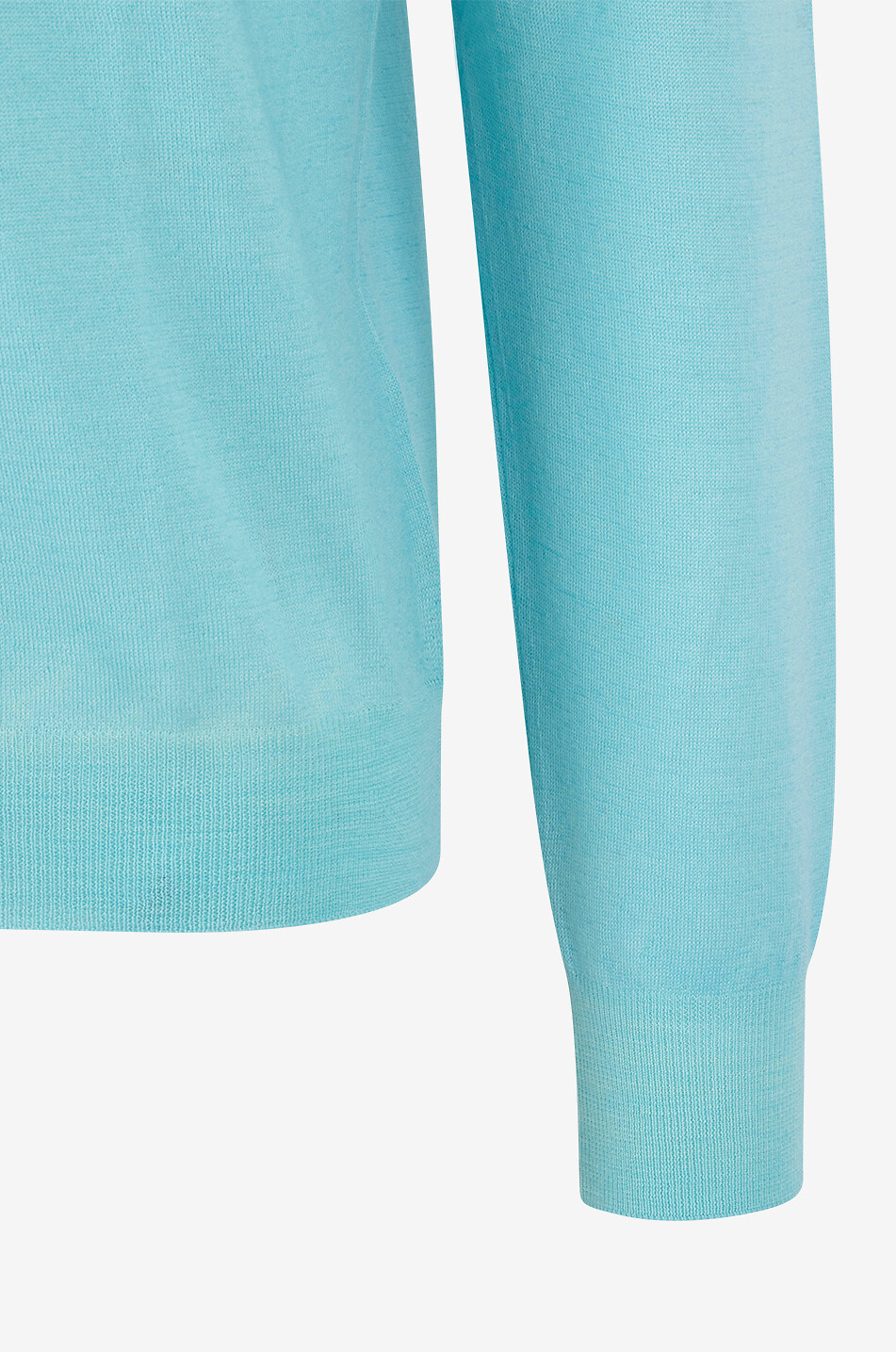 GRAN SASSO Pull fin à col rond en laine vierge Homme BLEU CLAIR 3