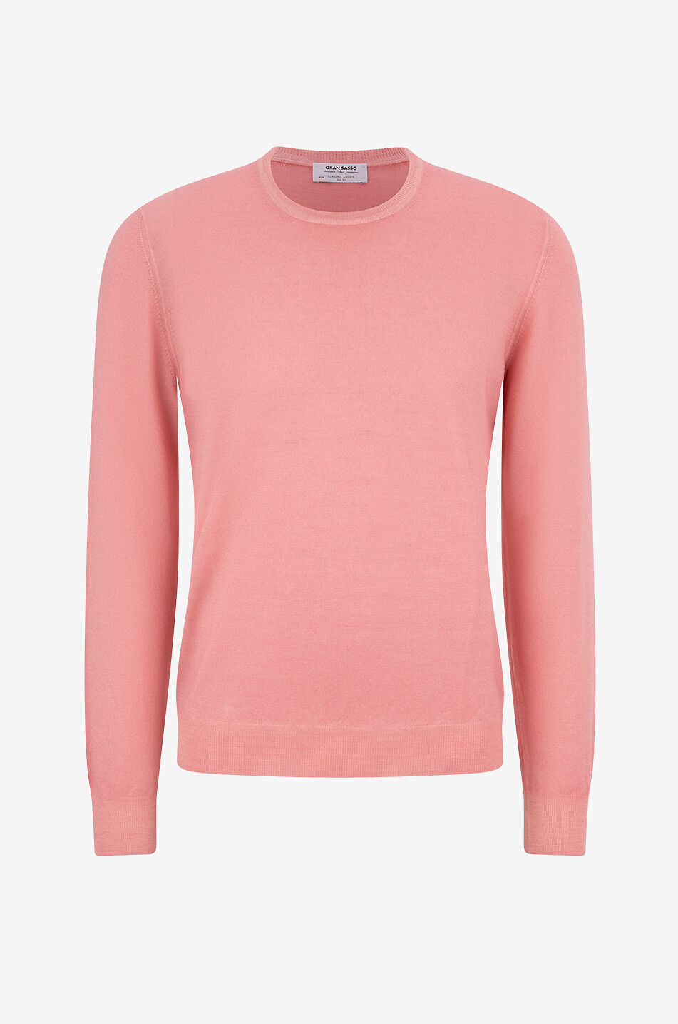 GRAN SASSO Pull fin à col rond en laine vierge Homme ROSE CLAIR 1