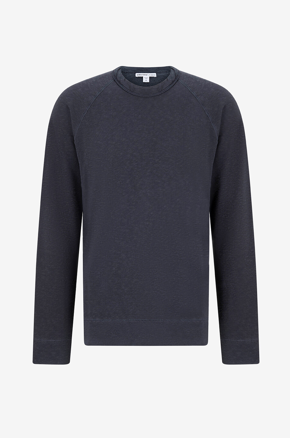 JAMES PERSE Sweat-shirt à col rond jersey flammé Homme BLEU MOYEN 1