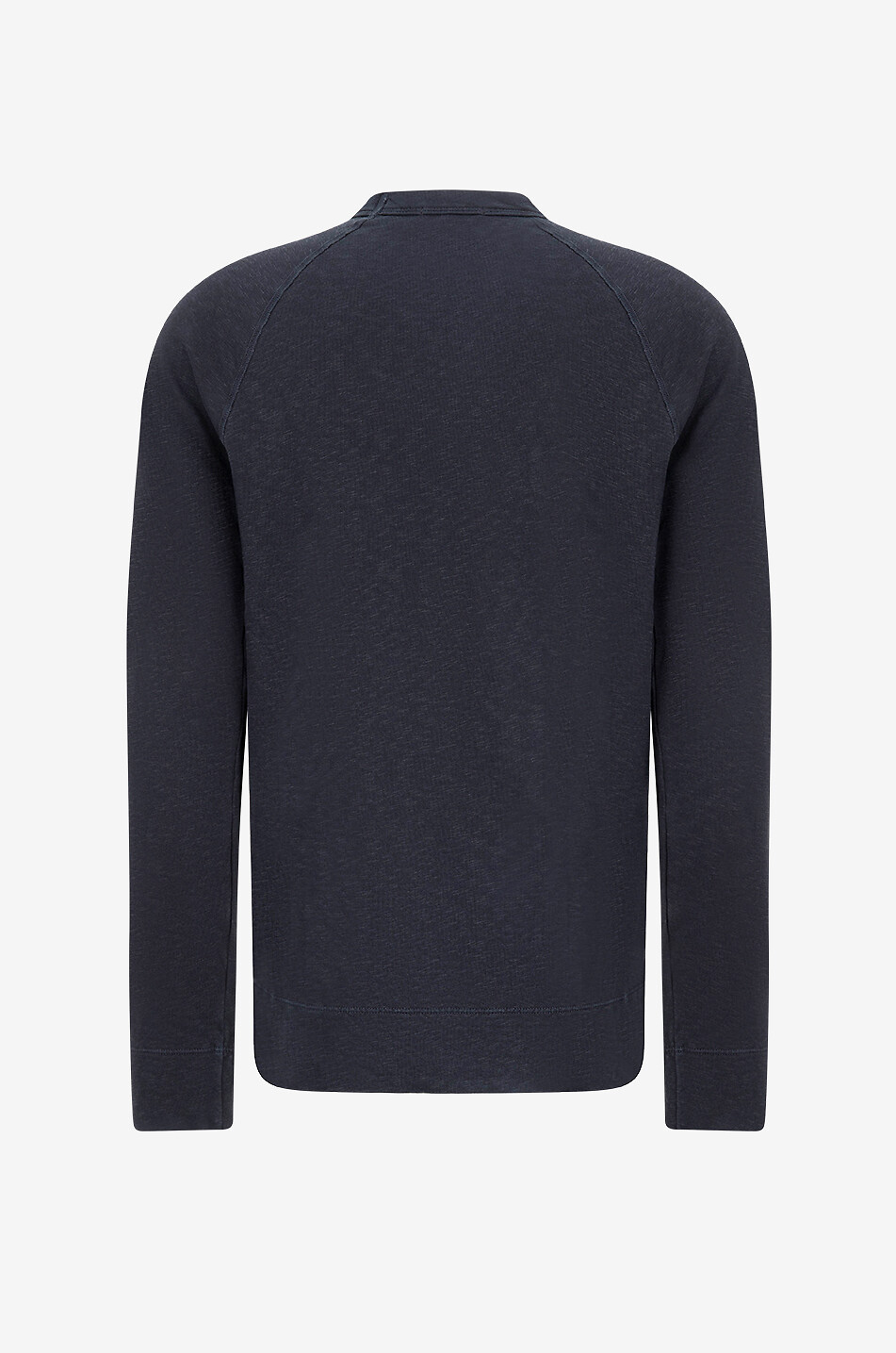 JAMES PERSE Sweat-shirt à col rond jersey flammé Homme BLEU MOYEN 2