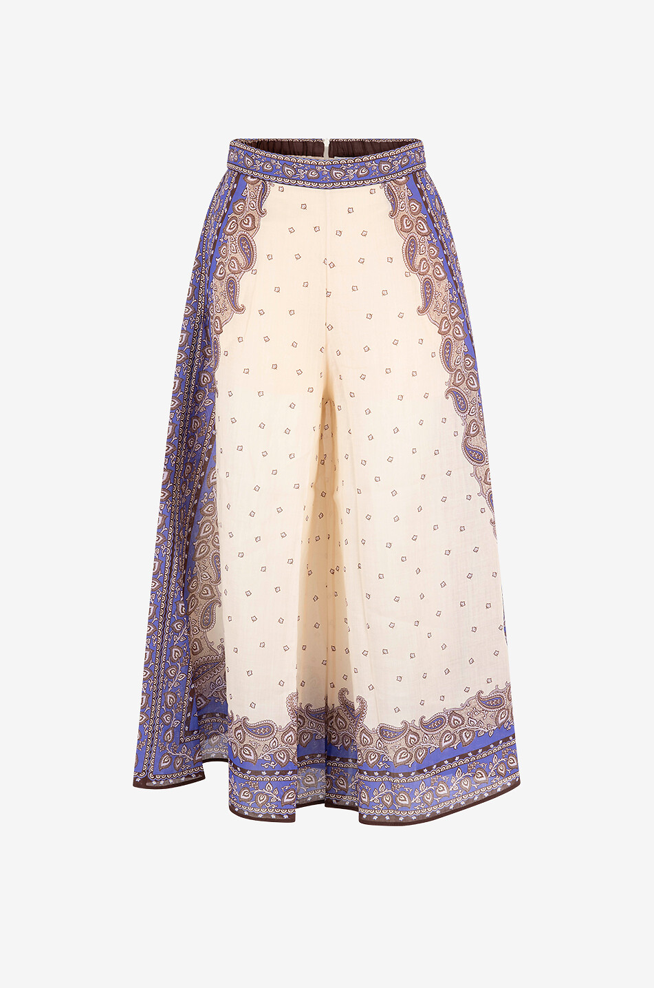 Maxine Paisley printed linen culottes