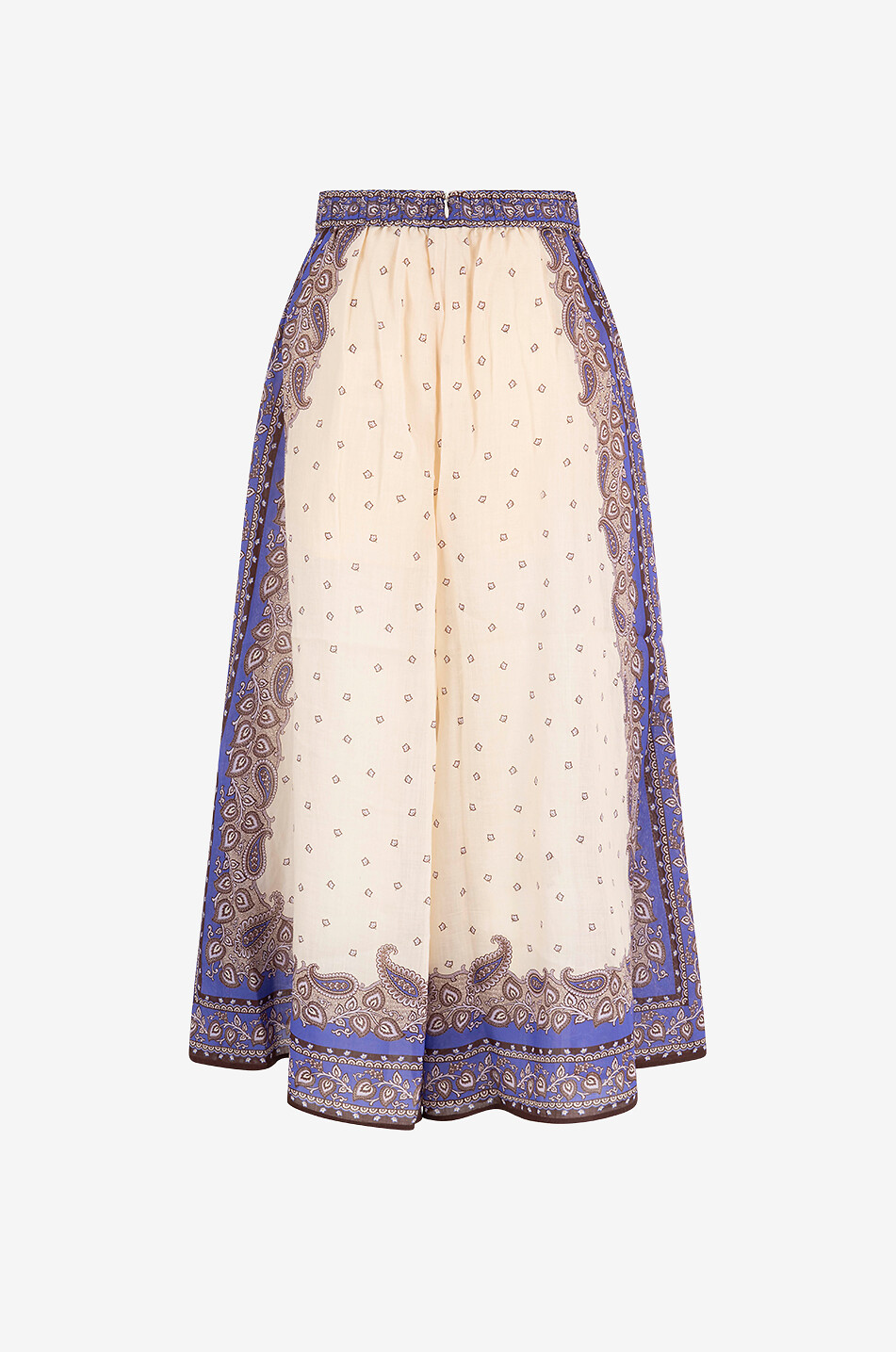 Maxine Paisley printed linen culottes