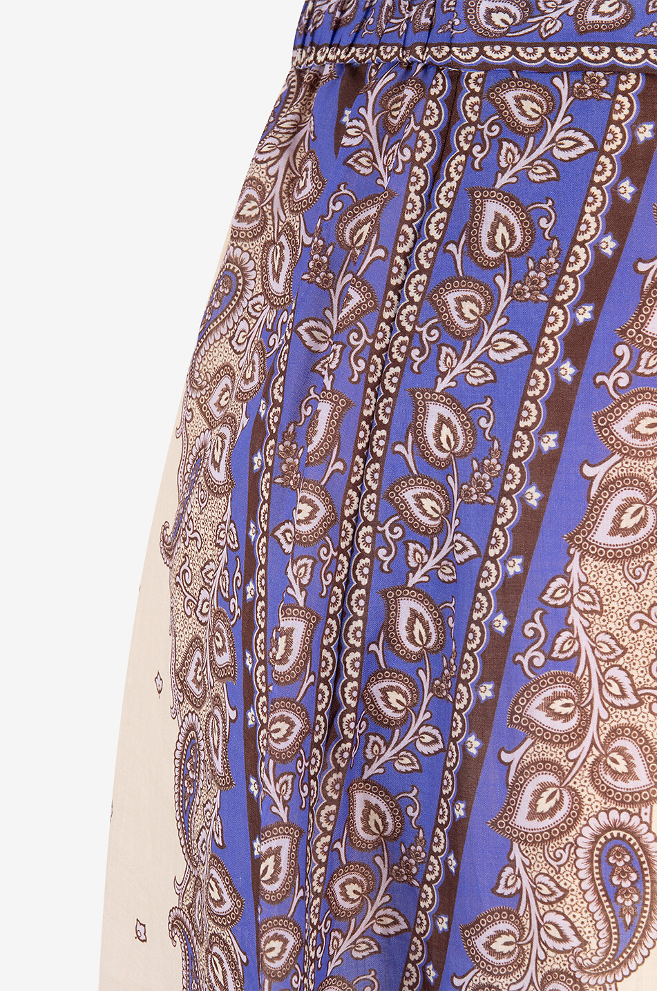 Maxine Paisley printed linen culottes