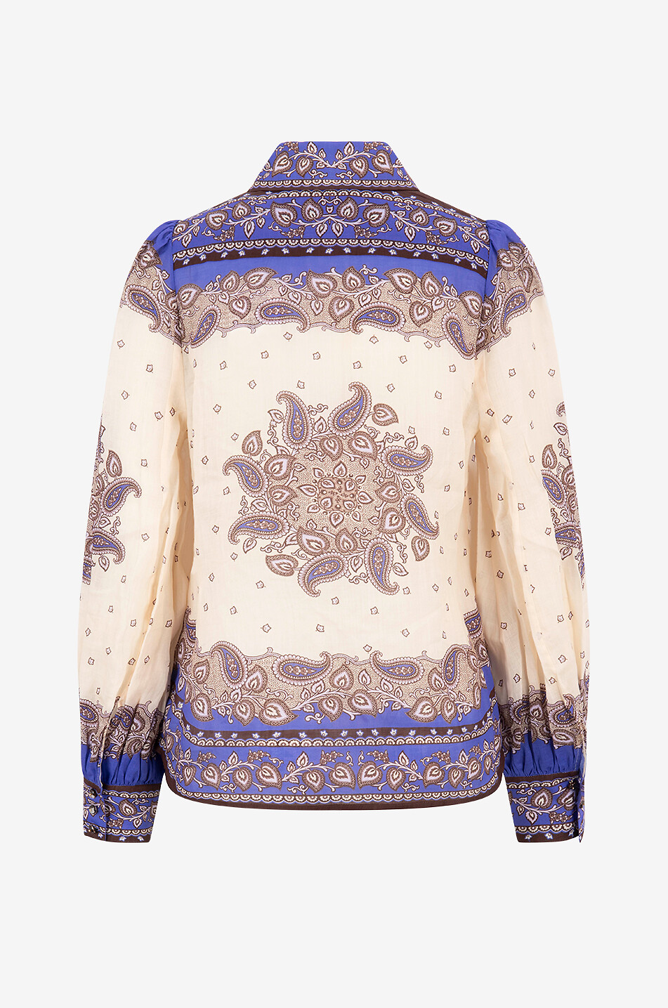 ZIMMERMANN Paisley-bedrucktes Ramie-Hemd Maxine Blouson Damen VIOLETT 2