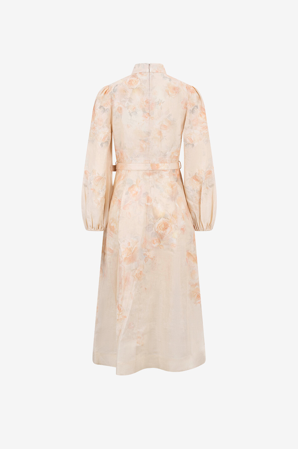Midikleid aus Leinen Crush Buttoned Clara Floral