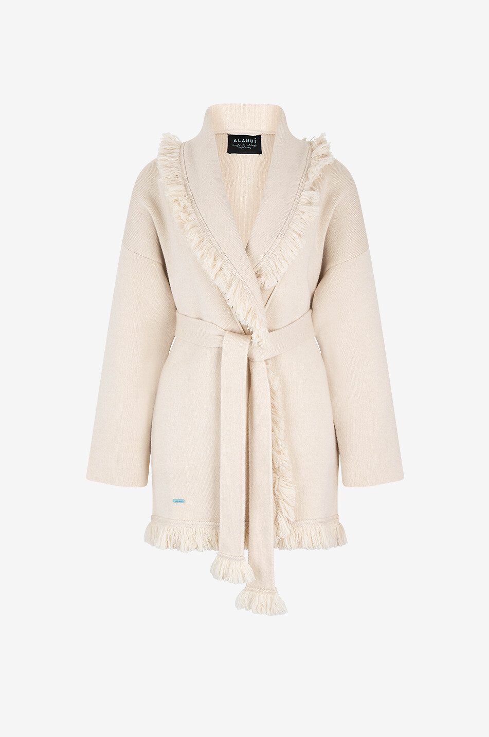 ALANUI Cardigan en cachemire et coton Alanui Finest Canvas Femme BLANC CASSE 1