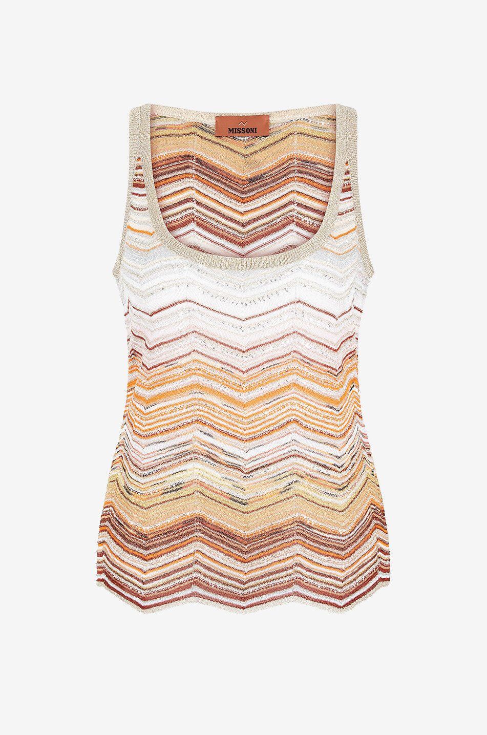 Strick-Fischgräten-Tanktop