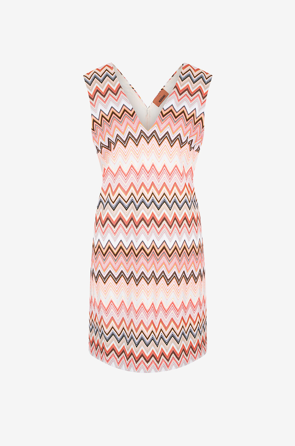 Herringbone knit mini dress