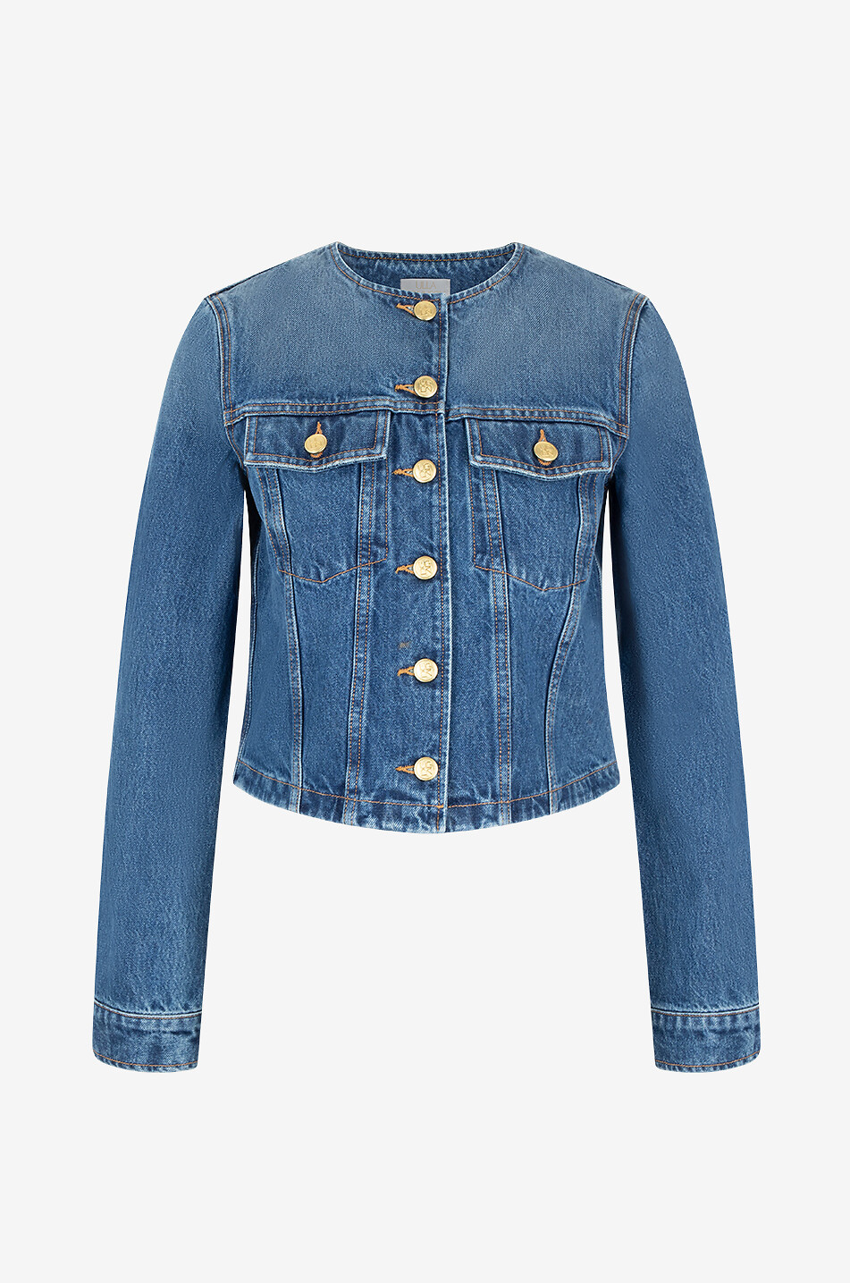 ULLA JOHNSON Sabine fitted denim suit jacket Women BLUE 1