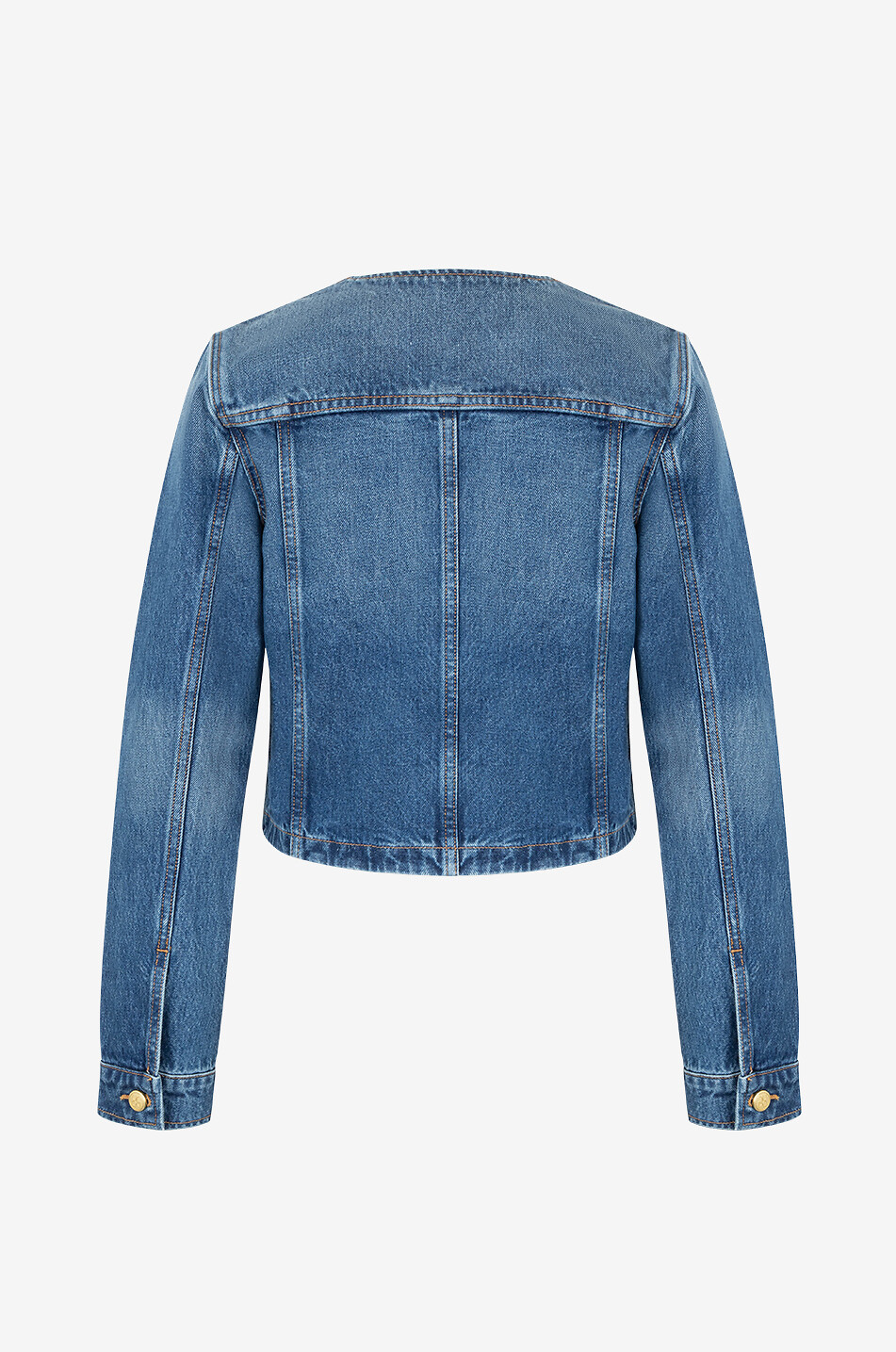 ULLA JOHNSON Sabine fitted denim suit jacket Women BLUE 2