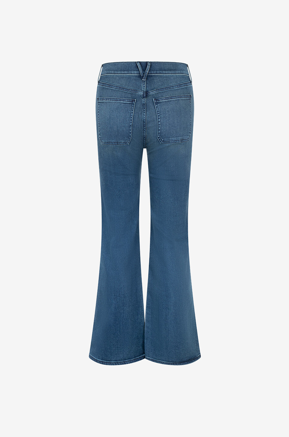 VERONICA BEARD Ausgestellte ausgewaschene Jeans Crosbie Loafer Damen BLAU 2