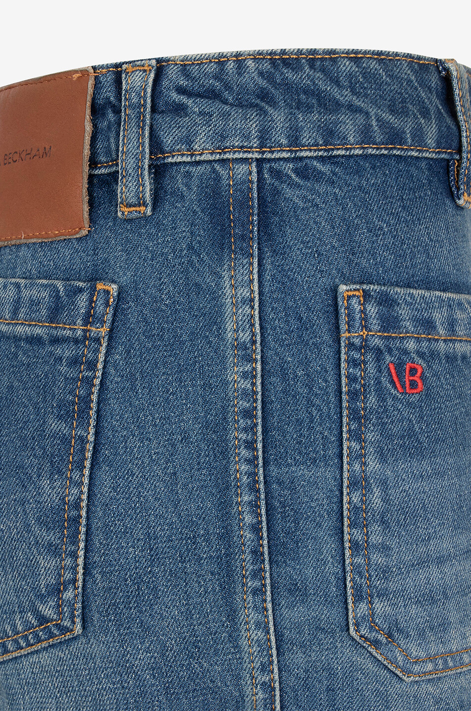 VICTORIA BECKHAM Alina Cropped Kick Mid Blue high-rise jeans Women BLUE 3