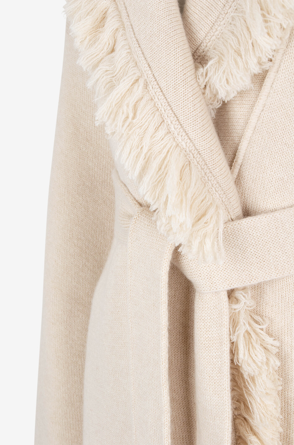 ALANUI Cardigan en cachemire et coton Alanui Finest Canvas Femme BLANC CASSE 3