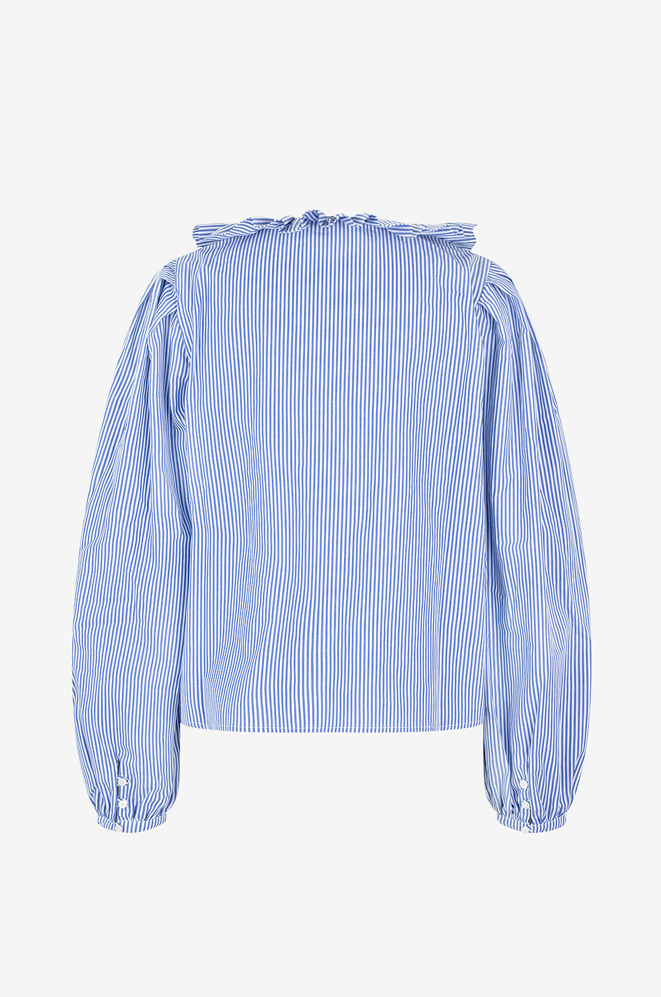 BALZAC PARIS Davis striped shirt with ruffle collar Women BLUE 2