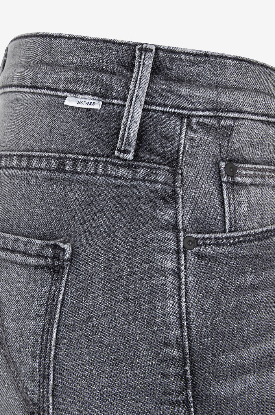 MOTHER Jeans mit ausgestelltem Bein aus Baumwolle The Weekender Damen GRAU 3