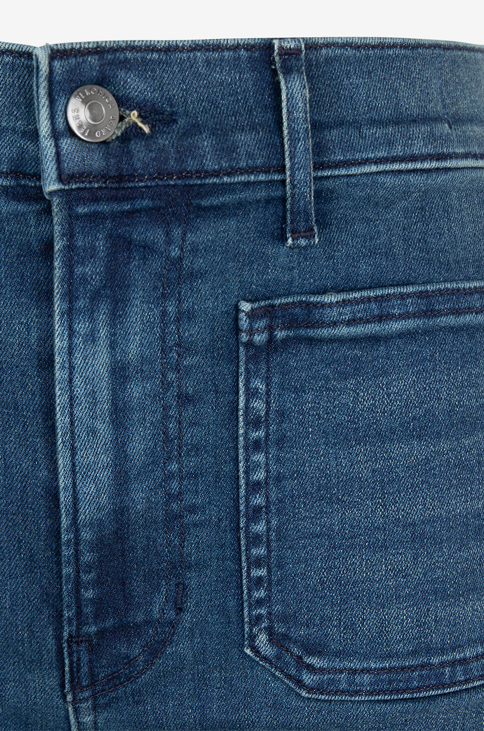VERONICA BEARD Ausgestellte ausgewaschene Jeans Crosbie Loafer Damen BLAU 8