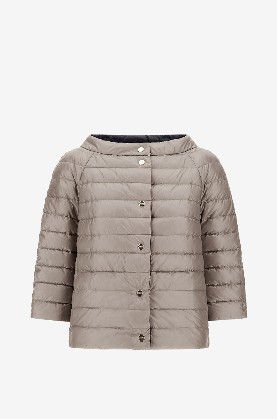 HERNO Wendbare kurze Daunenjacke mit 3/4-Ärmeln Damen SCHWARZ 2
