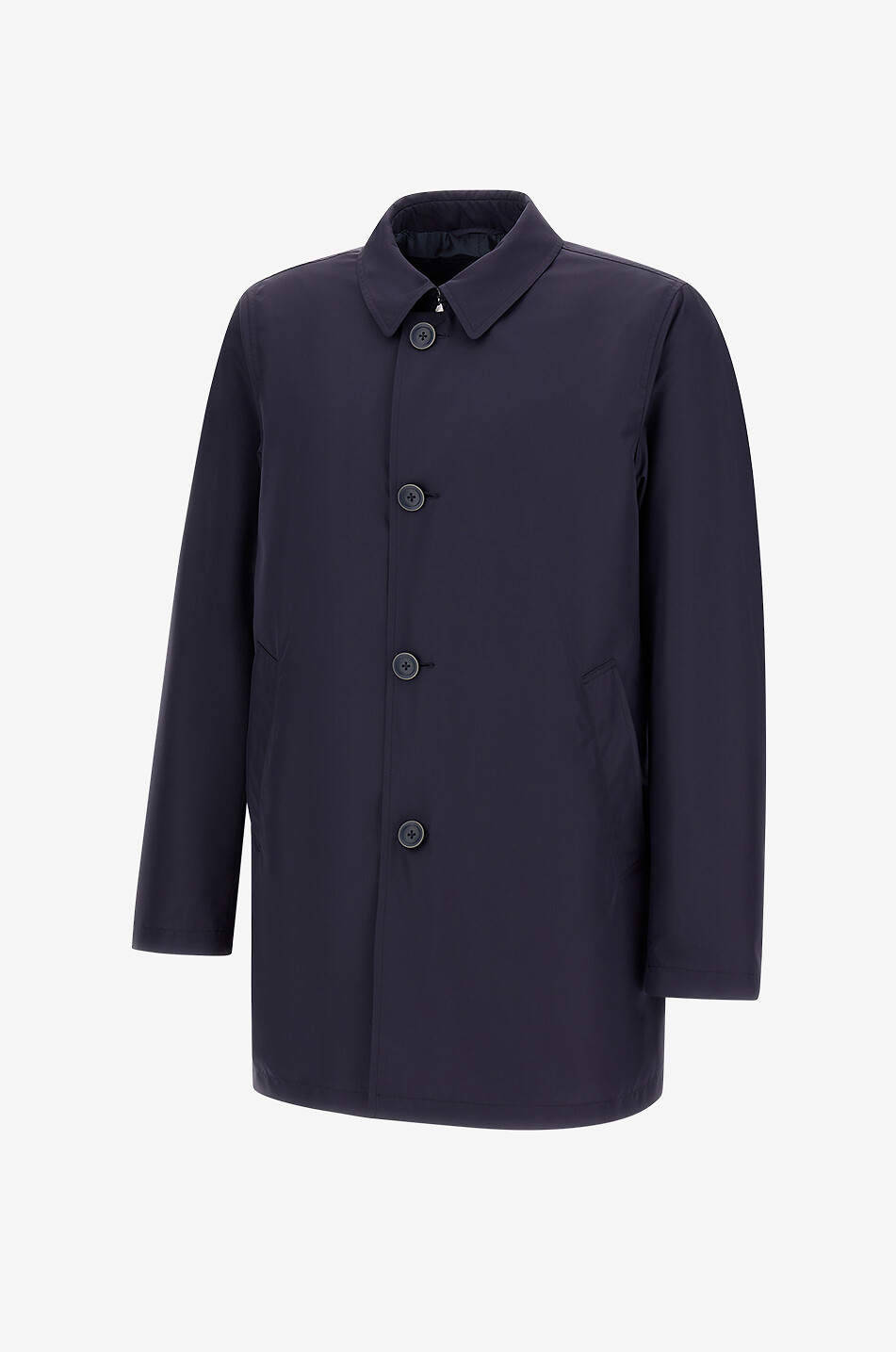 HERNO Imperméable à col chemise Homme BLEU FONCE 6