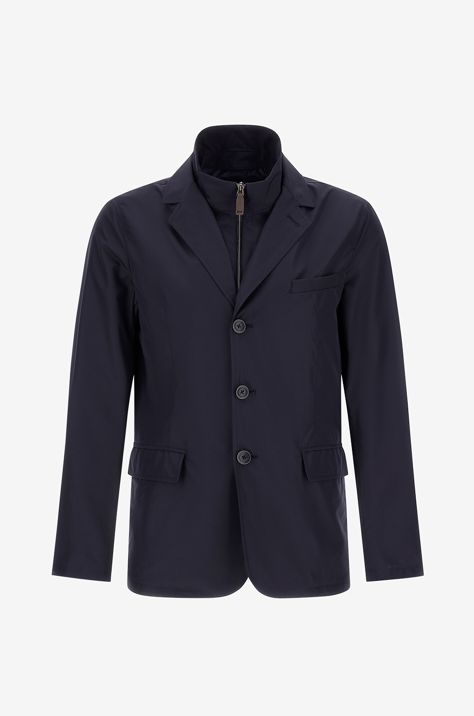 HERNO Blazer with down bib Men DARK BLUE 1