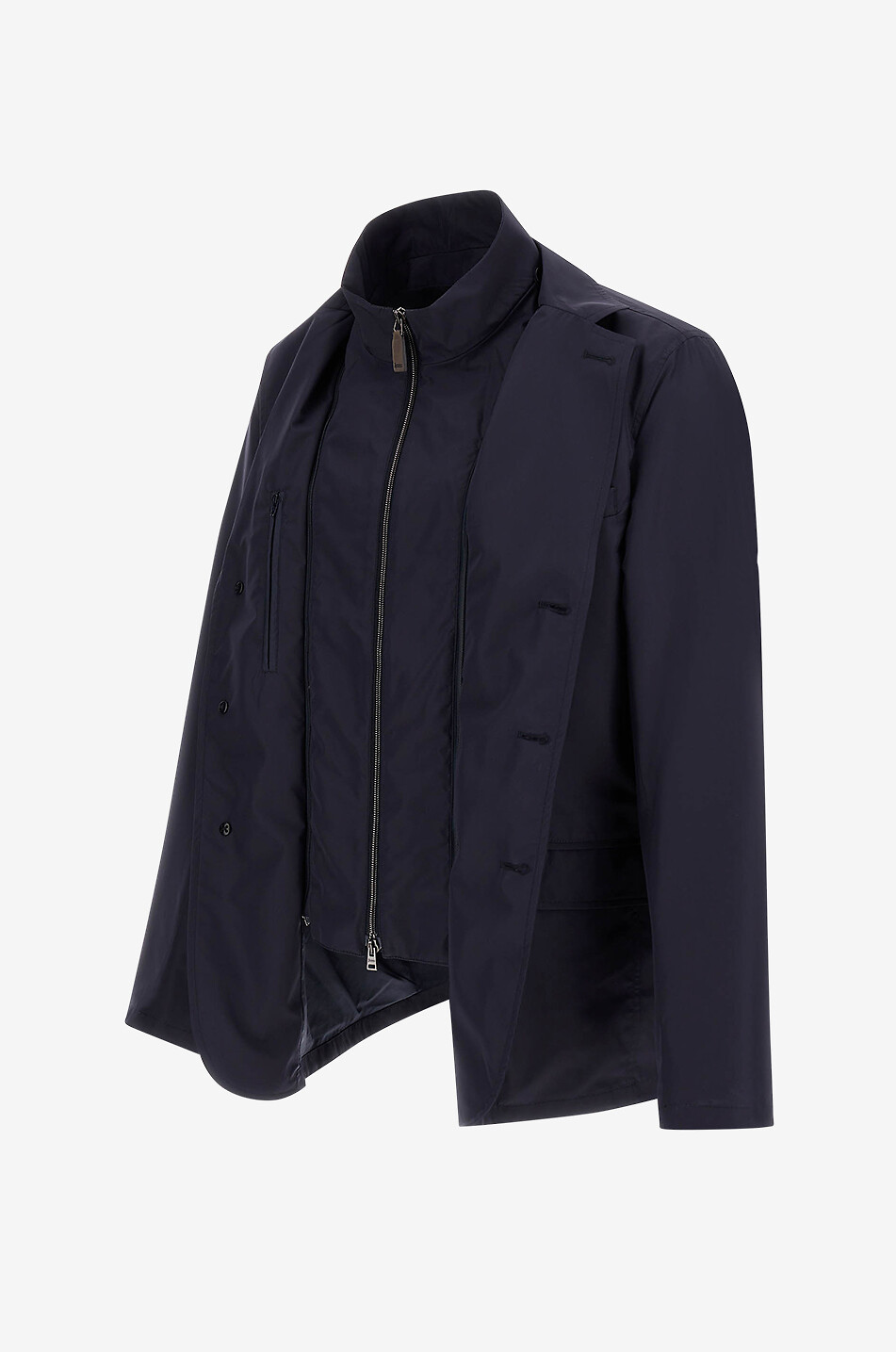HERNO Blazer with down bib Men DARK BLUE 8