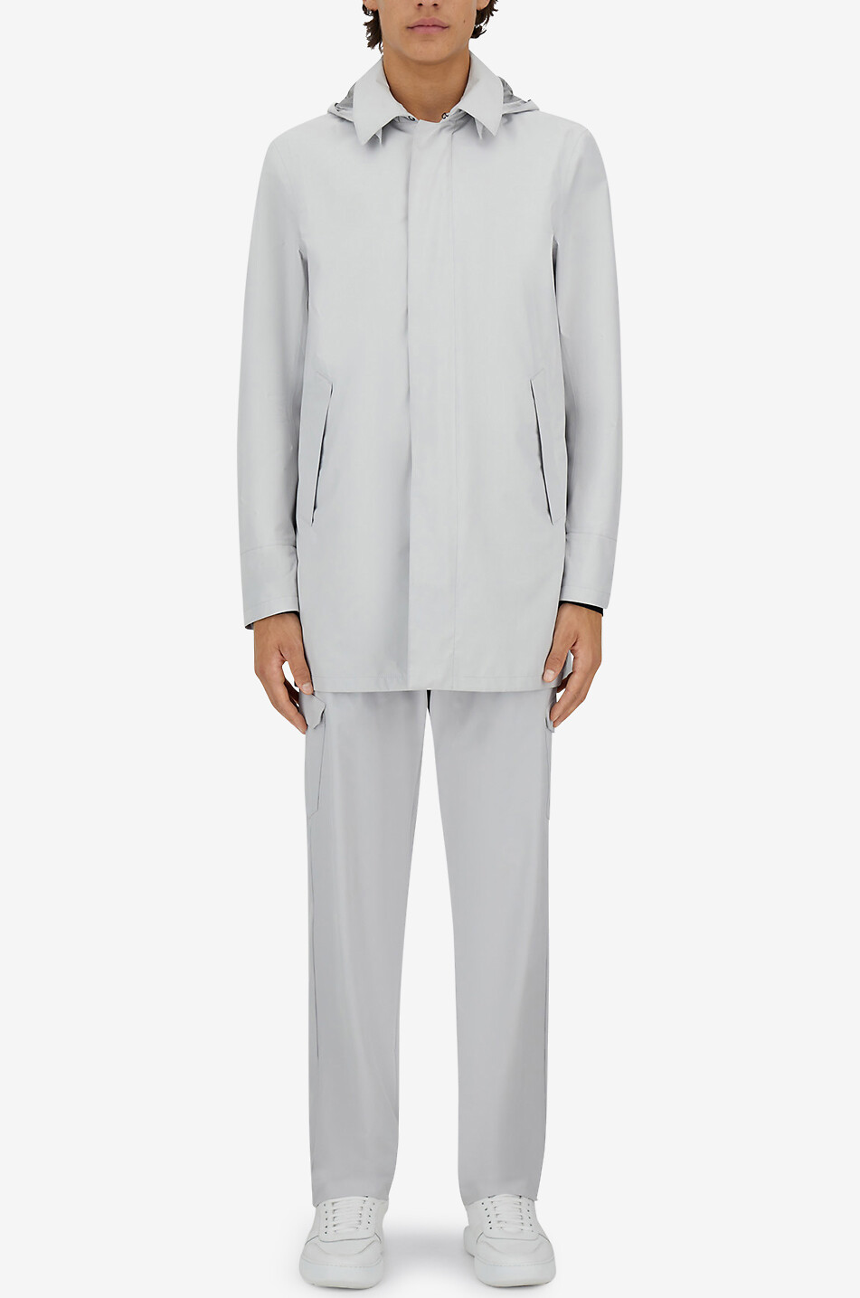HERNO Parka à capuche Homme GRIS CLAIR 3
